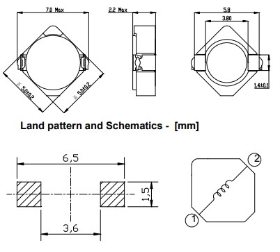 Sumida CDRH50D20T150 SMD Power Inductors